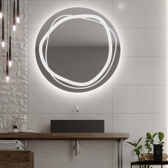 Okrúhle zrkadlo s LED osvetlením C9