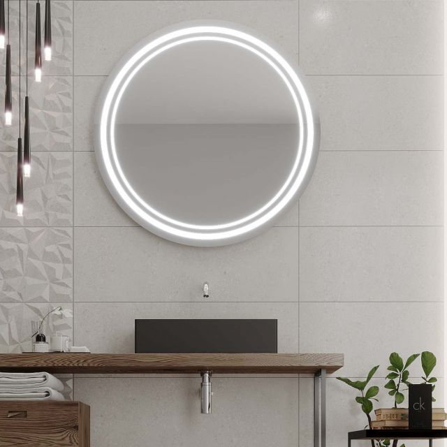 Okrúhle zrkadlo s LED osvetlením C5 premium